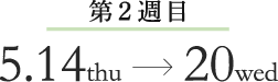 第2週目