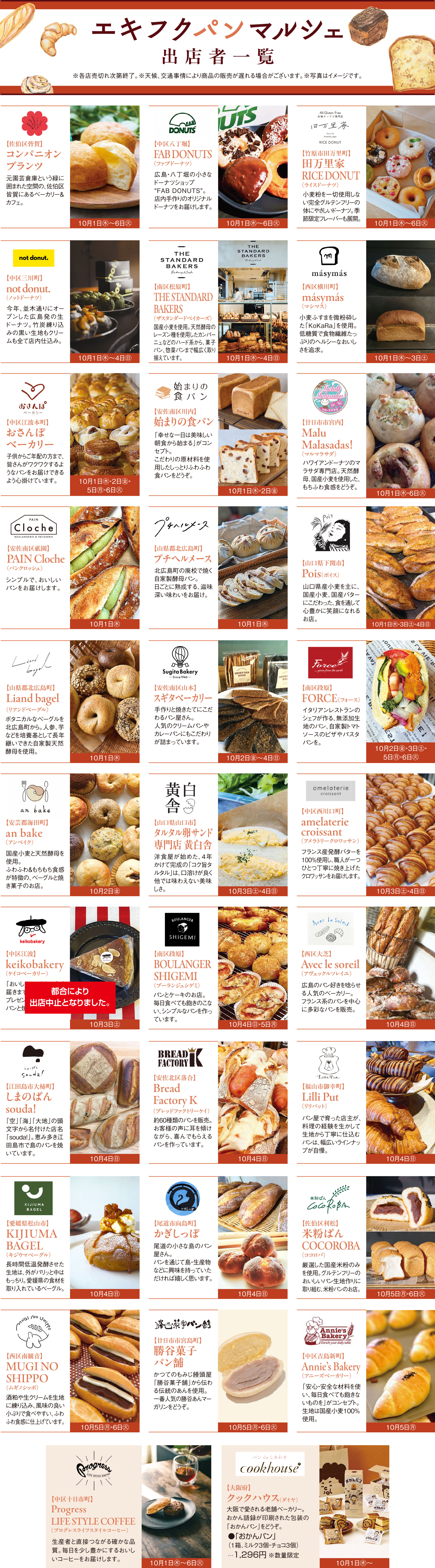 エキフク パンマルシェ | 広島駅前店 | 広島の百貨店 福屋